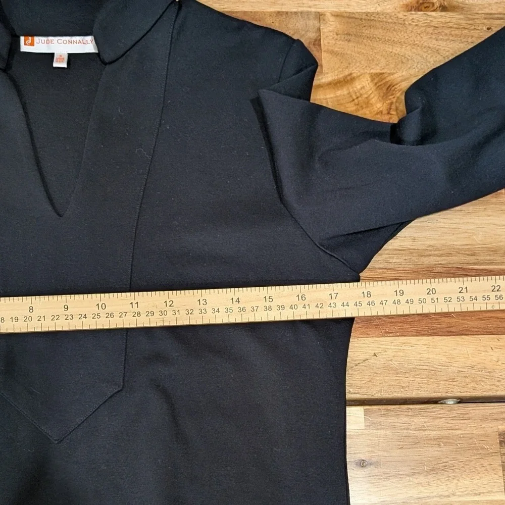 Jude Connally Tunic Top Small Black Chris Top Jude‎ Cloth Stretchy USA